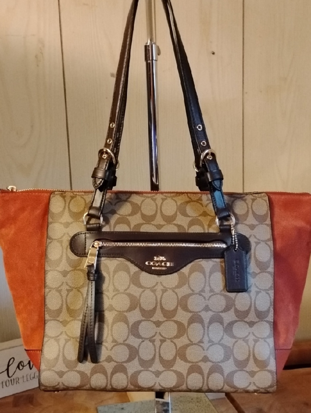 Coach Leather Signature Multi-color Crossbody